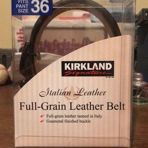 Full-grain leather  Belt